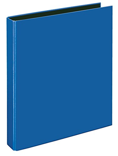 VELOFLEX 4143250 - Ringbuch VELOCOLOR Classic, Ordner, Ringordner, 4-Ring-Mechanik, DIN A4, Karton, blau, 1 Stück von VELOFLEX