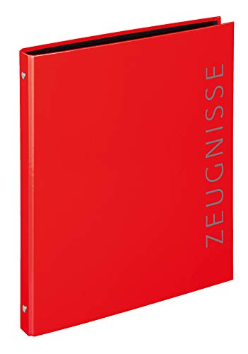 VELOFLEX 4144321 - Zeugnisringbuch Velocolor, DIN A4, rot, 1 Stück von VELOFLEX
