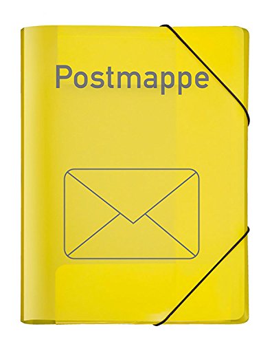 VELOFLEX 4442719 - Postmappe Velocolor, DIN A4, Eckspannermappe, Ordnungsmappe, Sammelmappe, PP-Folie, gelb, 1 Stück von VELOFLEX