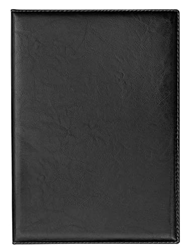VELOFLEX 4442780 - Bewerbungsmappe „de Luxe“, DIN A4, mit Klarsicht-Taschen und Klemmschiene, Leder-Optik schwarz VELOFLEX 4442780 - Bewerbungsmappe „de Luxe“, DIN A4, mit Klarsicht-Taschen und Klemmschiene, Leder-Optik schwarz von VELOFLEX
