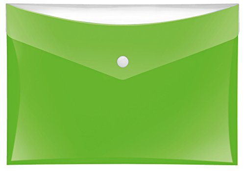 VELOFLEX 4550140 - Dokumententasche Velocolor, 1 Stück, DIN A5, grün, Dokumentenhülle aus PP-Folie von VELOFLEX