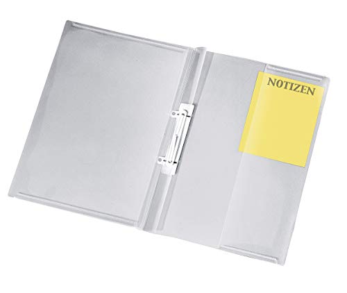 VELOFLEX 4739290 - Angebotshefter mit Sichttasche, DIN A4, PP, Präsentations-Hefter in Streifenoptik, Transparent, 1 Stück VELOFLEX 4739290 - Angebotshefter mit Sichttasche, DIN A4, PP, Präsentations-Hefter in Streifenoptik, Transparent, 1 Stück von VELOFLEX