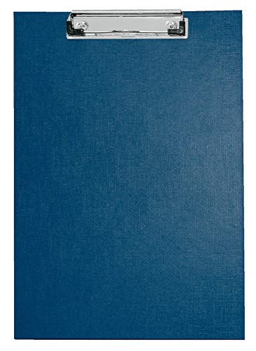 VELOFLEX 4814950 - Schreibplatte DIN A4, PP-kaschiert, Leinenstruktur, Metallklemme mit Hängeöse, Klemmbrett blau, 1 Stück VELOFLEX 4814950 - Schreibplatte DIN A4, PP-kaschiert, Leinenstruktur, Metallklemme mit Hängeöse, Klemmbrett blau, 1 Stück von VELOFLEX