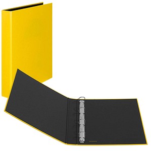 VELOFLEX Basic Ringbuch 4-Ringe gelb 3,5 cm DIN A4 von VELOFLEX
