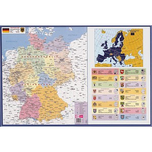 VELOFLEX Schreibtischunterlage Deutschlandkarte Kunststoff 60,0 x 40,0 cm, 1 St. VELOFLEX Schreibtischunterlage Deutschlandkarte Kunststoff 60,0 x 40,0 cm, 1 St. von VELOFLEX