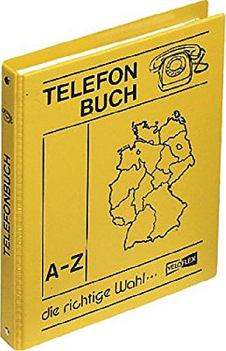 VELOFLEX Telefonringbuch/5158000, gelb, PP-Leinenstruktur, DIN A5 von VELOFLEX