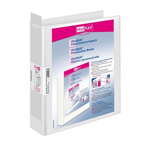 VELOFLEX VELODUR® Präsentationsordner weiß Kunststoff 6,5 cm DIN A4 von VELOFLEX