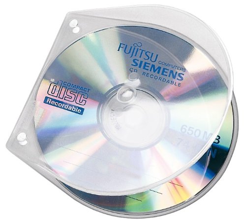 Veloflex 4365000 CD/DVD Hüllen "Velobox" 125x125x4 mm, unzerbrechlich, 10er Packung von VELOFLEX