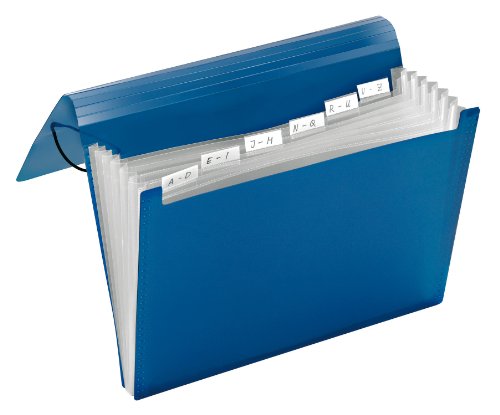 Veloflex 4445250 - Fächermappe Crystal DIN A4, mit 6 Fächern und Taben, PP-Material, Ordnungs-Mappe, blau Veloflex 4445250 - Fächermappe Crystal DIN A4, mit 6 Fächern und Taben, PP-Material, Ordnungs-Mappe, blau von VELOFLEX