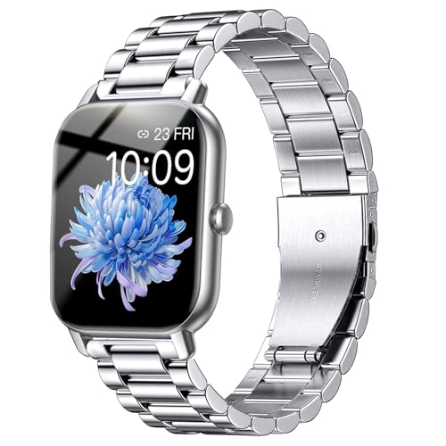 VELULYX Metallband für Gloryfit Smart Watch P66/P66D/P72/P95, 22mm Edelstahlband für Veryfit IDW19/IDW13/IDW16/IDW18, TUYOM LW36,H1/D1, T50S, Y6, YB54, G39, AGPTE LW11 VELULYX Metallband für Gloryfit Smart Watch P66/P66D/P72/P95, 22mm Edelstahlband für Veryfit IDW19/IDW13/IDW16/IDW18, TUYOM LW36,H1/D1, T50S, Y6, YB54, G39, AGPTE LW11 von VELULYX