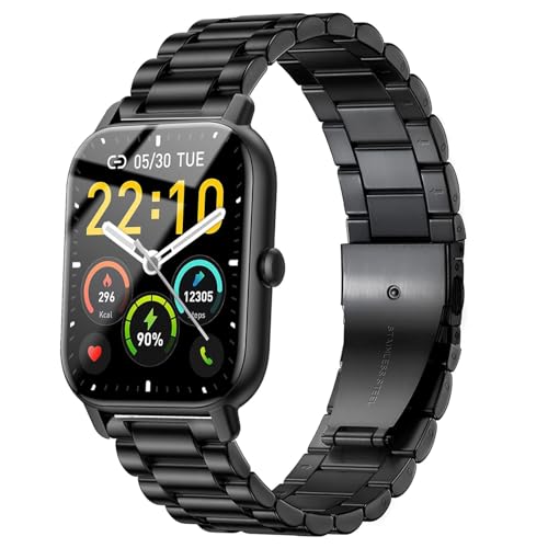 VELULYX Metallband für Gloryfit Smart Watch P66/P66D/P72/P95, 22mm Edelstahlband für Veryfit IDW19/IDW13/IDW16/IDW18, TUYOM LW36,H1/D1, T50S, Y6, YB54, G39, AGPTE LW11 VELULYX Metallband für Gloryfit Smart Watch P66/P66D/P72/P95, 22mm Edelstahlband für Veryfit IDW19/IDW13/IDW16/IDW18, TUYOM LW36,H1/D1, T50S, Y6, YB54, G39, AGPTE LW11 von VELULYX