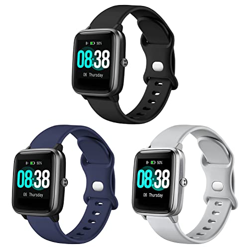 VELULYX Silikonarmband kompatibel mit ID 205L, 19 mm Sport Ersatzarmband für Veryfitpro GRV FC1 IDW 15 ID205S ID205G ID215G ID216 YM205L Uwatch3 Ufit GT BV205L TE021 SW020 SW021 SW023 Smartwatch VELULYX Silikonarmband kompatibel mit ID 205L, 19 mm Sport Ersatzarmband für Veryfitpro GRV FC1 IDW 15 ID205S ID205G ID215G ID216 YM205L Uwatch3 Ufit GT BV205L TE021 SW020 SW021 SW023 Smartwatch von VELULYX