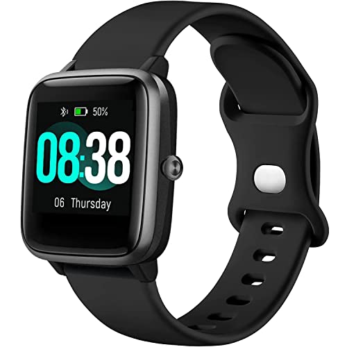 VELULYX Silikonarmband kompatibel mit ID 205L, 19 mm Sport Ersatzarmband für Veryfitpro GRV FC1 IDW 15 ID205S ID205G ID215G ID216 YM205L Uwatch3 Ufit GT BV205L TE021 SW020 SW021 SW023 Smartwatch von VELULYX