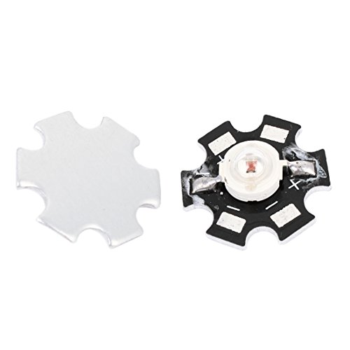 Energie verbrauchende Komponenten 2 Stück 1W Dioden 40-45LM rote LED-Lichtsparlampe Schottky-Dioden Perlenemitter von VELUNE