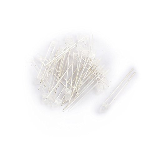 Energie verbrauchende Komponenten 25 Stück 2 Terminals Dioden 3 mm Rundkopf Infrarotempfänger Fotodioden IR Schottky Dioden Diode Weiß von VELUNE