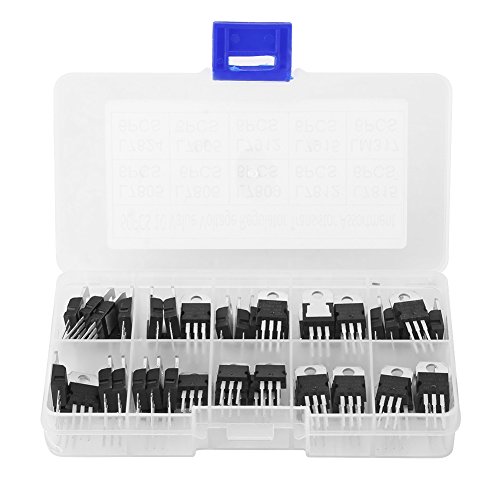 Energie verbrauchende Komponenten Transistor + Das 60-teilige 10-Werte-TO-220-Transistor-Sortimentsset L7805CV-LM317t mit Aufbewahrungsbox Energie verbrauchende Komponenten Transistor + Das 60-teilige 10-Werte-TO-220-Transistor-Sortimentsset L7805CV-LM317t mit Aufbewahrungsbox von VELUNE