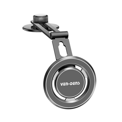 VEN-DENS Für Google Pixel 9A/9/9 Pro/9 Pro XL/8/8 Pro/8A/7/7 Pro/7A KFZ-Handyhalterung, 360° Drehung, magnetische integrierte Magnete, Rückblick-Telefonhalterung für Auto-Sonnenblende von VEN-DENS