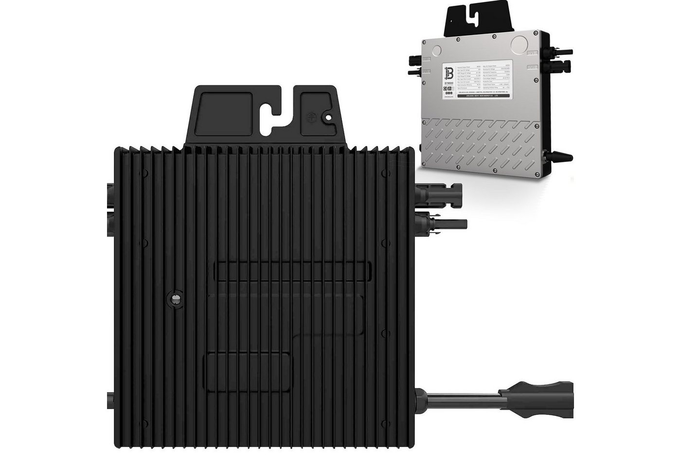VENDOMNIA Wechselrichter BENY 800 W Micro-Wechselrichter Drosselbar für Solarmodule, (BYM800, Mikrowechselrichter, Solar), Microinverter Inverter für Mini-PV Plug & Play Balkonkraftwerk von VENDOMNIA