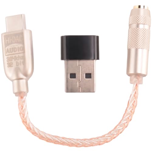 VENEKA Typ C Bis 3,5 Buchse ALC5686 Chip HiFi Digital Audio Decodierung DAC Sound Karte KopfhöRer Audio Kabel (USB Header), 500097898A2 von VENEKA