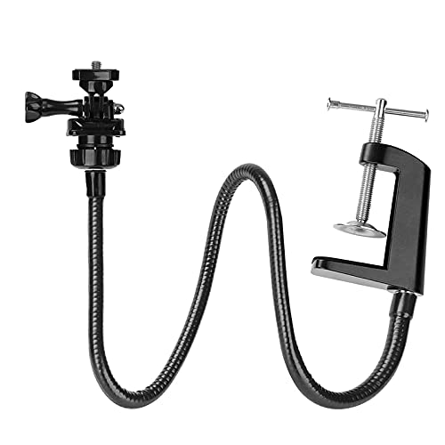 VENEKA Webcam-Ständer, Verbesserte Halterung mit Flexiblem Schwanenhalsarm und Klemme, Passend für Webcam, USB-kompatibel von VENEKA