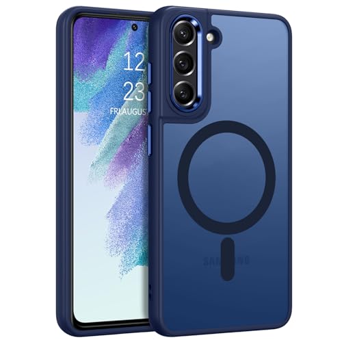 VENINGO Magnetische Schutzhülle für Samsung Galaxy S21 FE 5G Hülle kompatibel mit MagSafe Cover transparent matt Anti-Fingerabdruck Schutzhülle für Samsung Galaxy S21 FE 5G 6,4 Zoll Dunkelblau VENINGO Magnetische Schutzhülle für Samsung Galaxy S21 FE 5G Hülle kompatibel mit MagSafe Cover transparent matt Anti-Fingerabdruck Schutzhülle für Samsung Galaxy S21 FE 5G 6,4 Zoll Dunkelblau von VENINGO