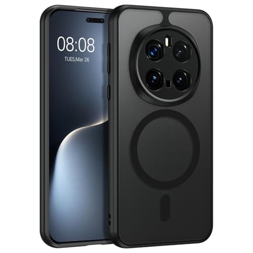 VENINGO Schutzhülle für Honor Magic 7 Pro 5G, Displayschutz und Kamera, stoßfest, magnetisch, kompatibel mit MagSafe, militärischer Schutz, durchscheinendes Design, matt, Schwarz VENINGO Schutzhülle für Honor Magic 7 Pro 5G, Displayschutz und Kamera, stoßfest, magnetisch, kompatibel mit MagSafe, militärischer Schutz, durchscheinendes Design, matt, Schwarz von VENINGO