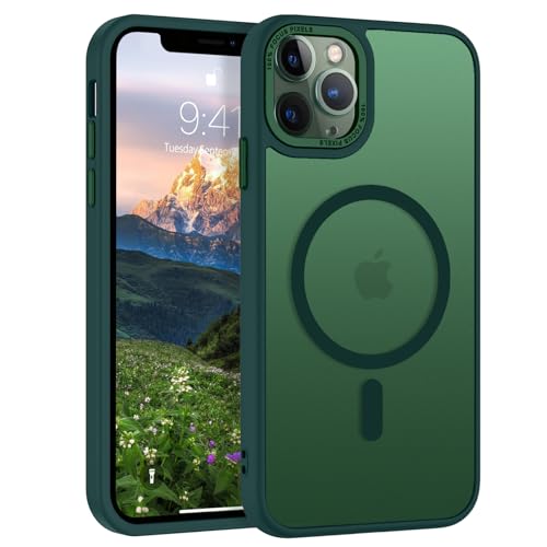 VENINGO für iPhone 11 Pro Max 6,5‘’, Handyhülle iPhone 11 Pro MaxKompatibel mit Magsafe, Matte Durchscheinende Schutzhülle, Stoßfeste, Kratzfeste und Anti-Fingerabdruck, Grün von VENINGO