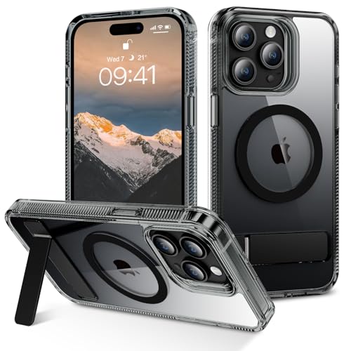 VENINGO iPhone 15 Pro Max Hülle mit Magsafe, Magnetische Handyhülle für iPhone 15 Pro Max mit Magnet Kabelloses Kratzfest Weiche Silikon Dünn Flexibel Stoßfest für iPhone 15 Pro Max 6.7",Schwarz von VENINGO