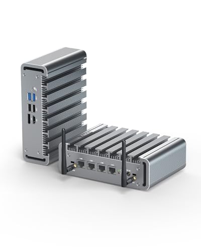 Firewall Micro Appliance 2.5Gbe Mini PC N100, VPN Router PC 8G DDR5 RAM 128G SSD, Fanless Mini PC Network Security Server, HD, DP, 4 x i225 NICs, WiFi, SIM-Slot, Win 11/Firewall Software Firewall Micro Appliance 2.5Gbe Mini PC N100, VPN Router PC 8G DDR5 RAM 128G SSD, Fanless Mini PC Network Security Server, HD, DP, 4 x i225 NICs, WiFi, SIM-Slot, Win 11/Firewall Software von VENOEN