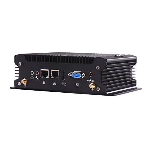 Mini PC Fanless Desktop Computer, Core i5 4258U, Windows 10, 8GB DDR3 RAM 512GB SSD, mSATA SSD, HD-MI, VGA, RJ45 Lann, USB3.0, RS232 COM, SIM-Karten-Slot, Wifi AC, Wake-on-LAN, small form factor von VENOEN