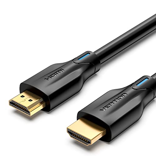 VENTION 8K HDMI Cable, HDMI 2.1 Cable, Ultra High Speed 48Gbps 8K@60Hz 7680P Dolby Vision, Enjoy The HD Vision of The Game, Compatible with PS5,PS4,PS3 (8K HDMI Round Cable, 5 Meter) von VENTION