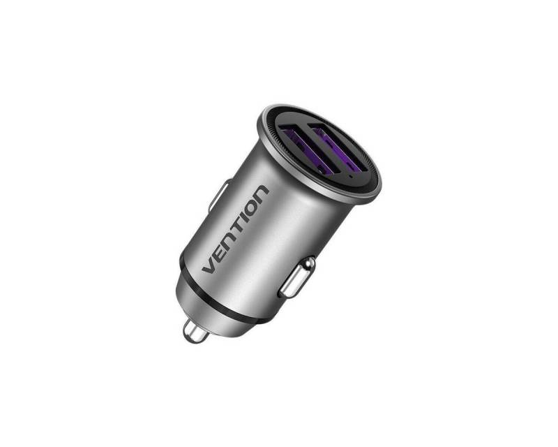 VENTION Autoladegerät 2x USB FFEH0 30W Grau Smartphone-Ladegerät von VENTION