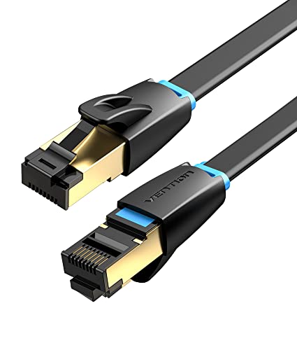 VENTION Cat 8 Ethernet-Kabel, 40 Gbit/s, 2000 MHz, High-Speed-LAN-Patchkabel, RJ45-Kabel, S/FTP-Twisted-Pair-Netzwerkkabel für Switch, Router, Patchpanel, PS4, Xbox, Datencenter-Webkamera (8 m) von VENTION