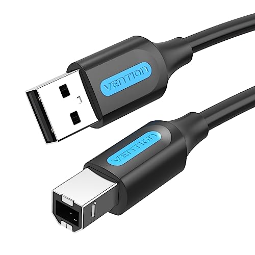 VENTION Druckerkabel USB 0,5m USB A auf USB B Kabel Kompatibel für Drucker, Scanner, HP, Dell, Canon, Lexmark, Xerox usw. von VENTION