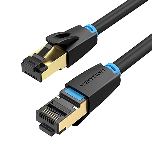 VENTION Ethernet-Kabel 49ft/15m CAT 8 Ethernet-Kabel Netzwerkkabel 40Gbps 2000Mhz kompatibel mit Xbox Series X|S PS5 PS4 Switch Ethernet Kabel High Speed 28AWG SFTP Patchkabel RJ45 Gigabit LAN Kabel von VENTION
