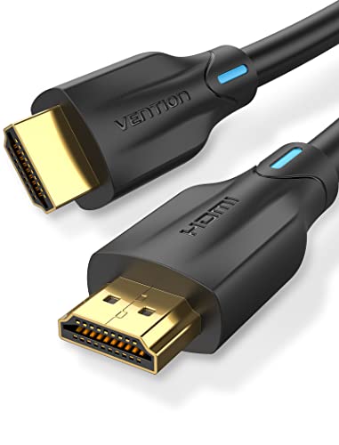 VENTION HDMI 2.1 Kabel, HDMI Kabel 8K 2M-Ultra High Speed 8K@60 Hz 4K@120 Hz 48Gbps Ultra HD Knickschutz 7680P dolby atmos kompatibel mit PS5/4/3 X-BOX HDTV,HDR 10,ARC 3D von VENTION