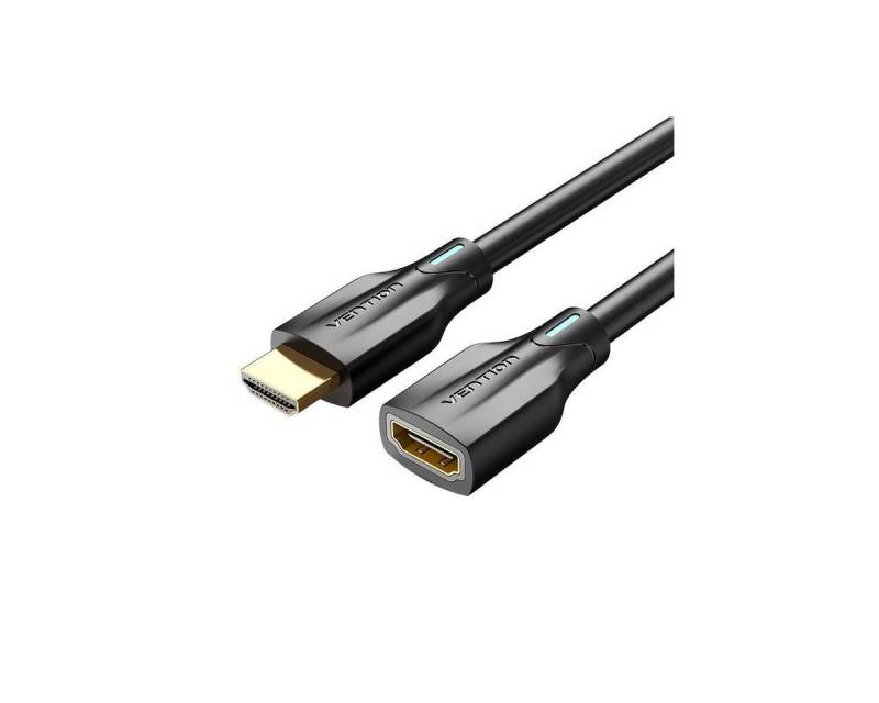 VENTION HDMI 2.1 Verlängerungskabel, 1,5m, 8K 60Hz/ 4K 120Hz (schwarz) HDMI-Kabel von VENTION