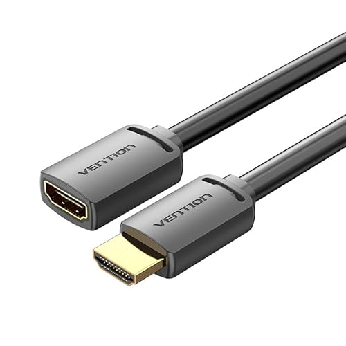 VENTION HDMI-A Male to HDMI-A Female 4K HD Cable PVC Type Black 0.5m von VENTION