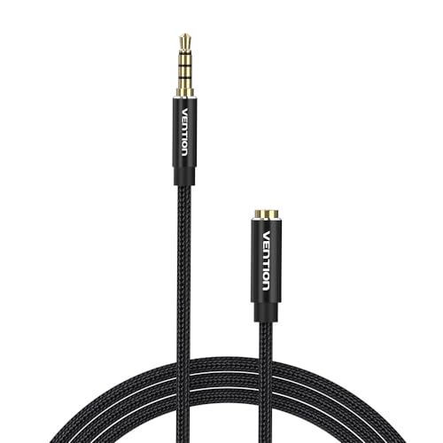 VENTION Kopfhörer-Verlängerungskabel Mit Mikrofon, 3,5mm AUX-Verlängerungskabel, Stecker auf Buchse, Audiokabel, Stereo-Kopfhörerkabel, Audio-Klinkenverlängerung für Headset/TV/Laptop 2m VENTION Kopfhörer-Verlängerungskabel Mit Mikrofon, 3,5mm AUX-Verlängerungskabel, Stecker auf Buchse, Audiokabel, Stereo-Kopfhörerkabel, Audio-Klinkenverlängerung für Headset/TV/Laptop 2m von VENTION