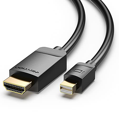 VENTION Mini DisplayPort auf HDMI Kabel (Thunderbolt auf HDMI kompatibel) Computer TV Adapter für PC MacBook HDTV Projektor 1080p (1.5m) von VENTION