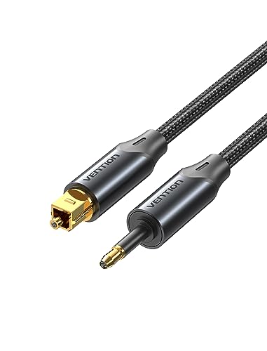 VENTION Optisches Audiokabel Mini-TOSLINK auf TOSLINK SPDIF IN/OUT, Nylon digitales Glasfaserkabel, für Lautsprecher, Soundbar, Stereoanlage/Verstärker, Smart Box VENTION Optisches Audiokabel Mini-TOSLINK auf TOSLINK SPDIF IN/OUT, Nylon digitales Glasfaserkabel, für Lautsprecher, Soundbar, Stereoanlage/Verstärker, Smart Box von VENTION