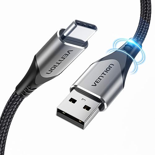 VENTION USB C Ladekabel Fast Charge 3A Schnellladekabel Typ C Ladekabel，USB Type C Kabel kompatibel mit für Note10/S20/S10/A80, Huawei P40/P30/P20, Xiaomi, Honor, Sony, LG etc(1,5m) - Grau von VENTION