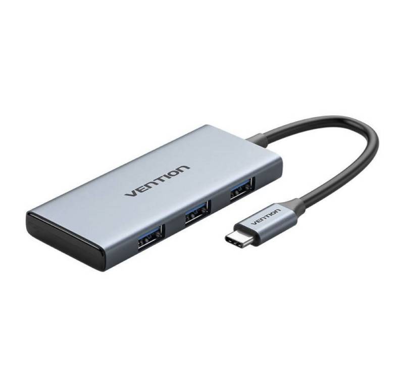 VENTION USB-C auf HDMI - 3x USB 3.0, SD, TF Hub 0.15m Grau HDMI-Adapter von VENTION