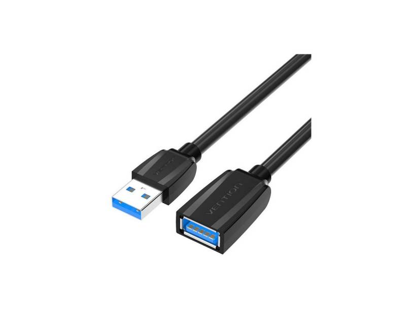 VENTION Verlängerungskabel USB 3.0 Stecker USB auf Buchse USB 1,5m (Schwarz) Smartphone-Kabel von VENTION