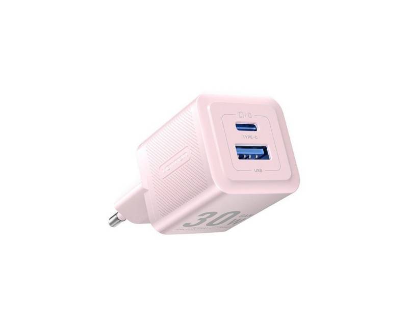 VENTION Wandladegerät 1x USB 1x USB-C 30W GaN Schnell-Ladegerät Pink Smartphone-Ladegerät von VENTION