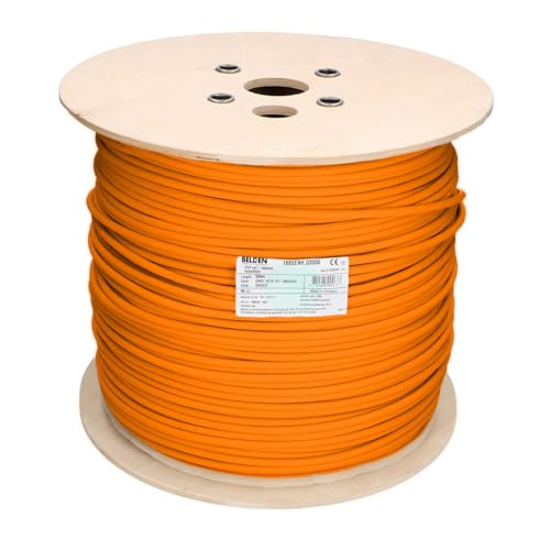 VENTON Belden Cat 7 Kabel I Netzwerkkabel 1000 MHz - Verlegekabel S/FTP geschirmt I LAN Kabel 10 Gbit Ethernet I 23AWG-Kupferleiter I Datenkabel orange (100 Meter) von VENTON