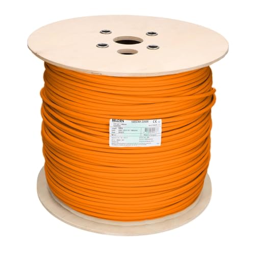 VENTON Belden Cat 7 Kabel I Netzwerkkabel 1000 MHz - Verlegekabel S/FTP geschirmt I LAN Kabel 10 Gbit Ethernet I 23AWG-Kupferleiter I Datenkabel orange (50 Meter) von VENTON