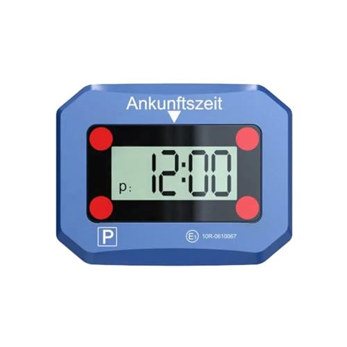 VENTON Elektronische Parkscheibe mit TÜV-Zertifikat & KBA-Zulassung – Automatische Parkuhr mit Doppeldisplay, Nachtmodus, SOS-Licht & Ersatzbatterie (Li-Mn) – Inkl. deutscher Bedienungsanleitung von VENTON