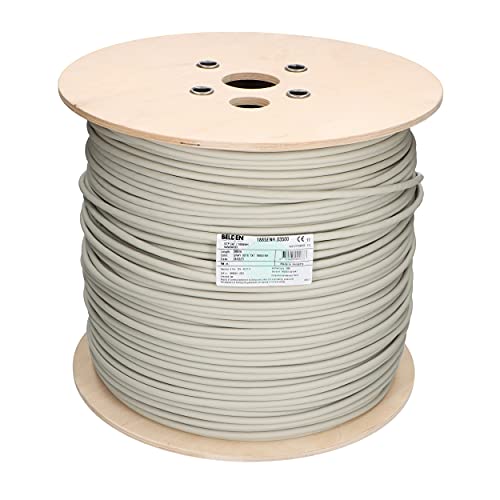 Venton Belden Cat 7 Kabel 100m I Netzwerkkabel 1000 MHz - Verlegekabel S/FTP geschirmt I LAN Kabel 10 Gbit Ethernet I 23AWG-Kupferleiter mit Polyethylenisolation I RoHs - LSZH Datenkabel grau von VENTON