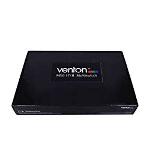 Venton Sat Multischalter 17/8 MSG I Multiswitch für bis zu 8 Teilnehmer I Sat-Verteiler 17 Eingänge 8 Ausgänge - UHD Full HD-TV 4K 3D I Empfang digitaler & terrestrischer Signale I inkl. Netzteil von VENTON